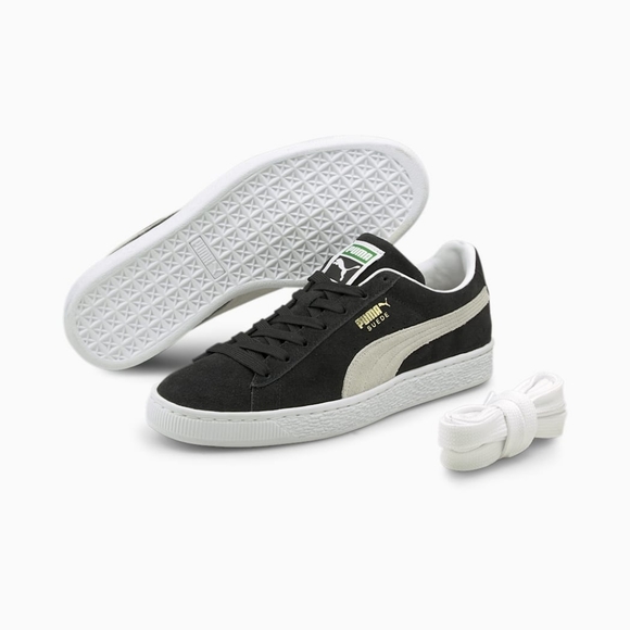 Puma Suede Classic XXI Sneakers Black & White Size 9.5 - Picture 2 of 5